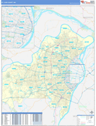 St. Louis County, MO Digital Map Basic Style
